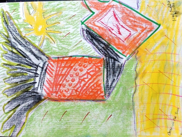 Abstract painting: Beer in the Sun